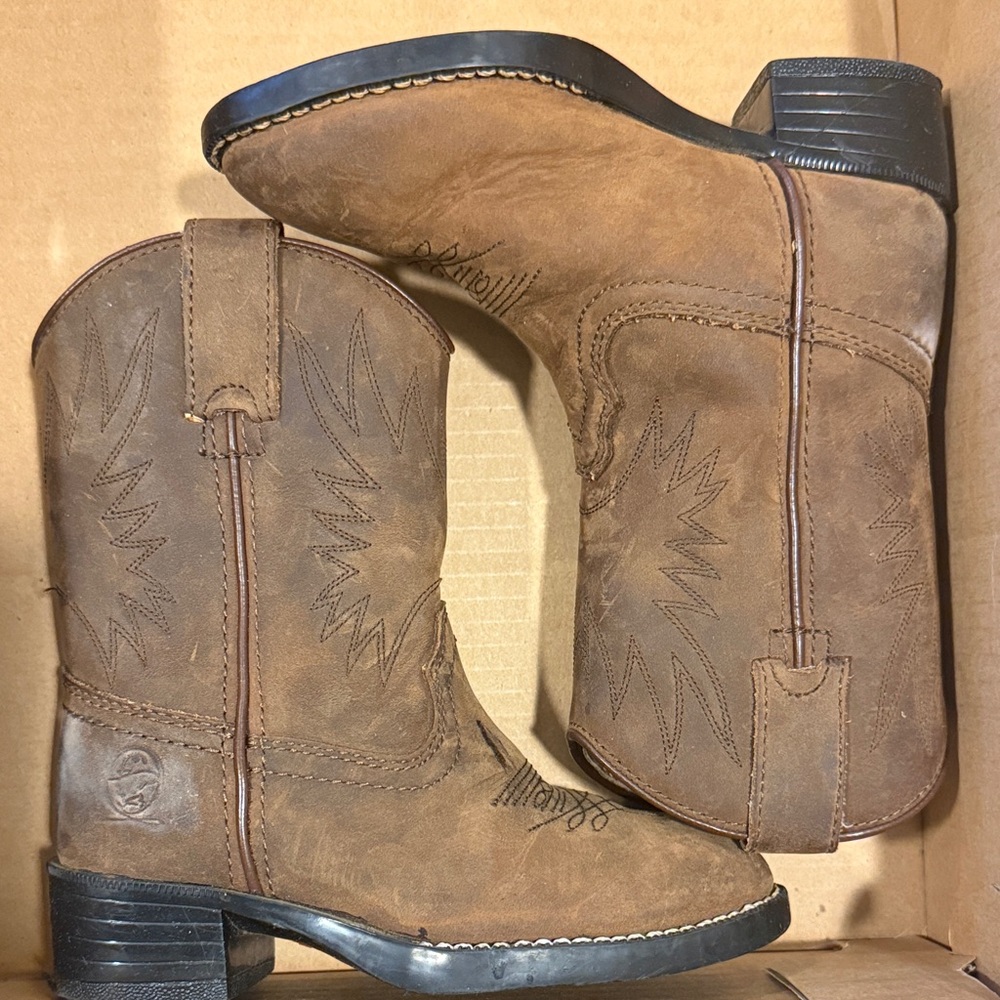 Durango Youth Tan Leather Boots